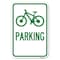 Signmission D4-3 Bicycle Parking Bicycle Symbol Parking Heavy-Gauge Alum. Sign, 12" x 18", A-1218-24199 A-1218-24199 - alternate 1